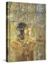 Egypt, Thebes, Luxor, Valley of the Kings, Tomb of Seti I, Relief Depicting Horus in Feline Skin-null-Stretched Canvas