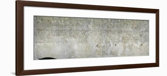 Egypt, Thebes, Luxor, Valley of the Kings, Tomb of Seti I, Unfinished Mural Painting on Wall-null-Framed Giclee Print