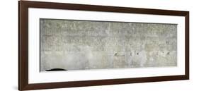 Egypt, Thebes, Luxor, Valley of the Kings, Tomb of Seti I, Unfinished Mural Painting on Wall-null-Framed Giclee Print