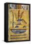 Egypt, Thebes, Luxor, Valley of the Kings, Tomb of Siptah, Close-Up of Mural Painting-null-Framed Stretched Canvas