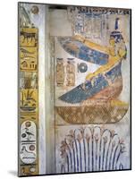 Egypt, Thebes, Luxor, Valley of the Kings, Tomb of Siptah, Mural Painting of Goddess Ma'At-null-Mounted Giclee Print