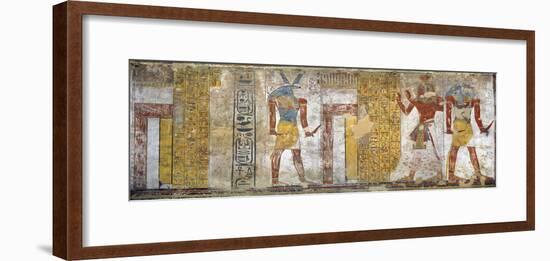 Egypt, Thebes, Luxor, Valley of the Kings, Tomb of Tausert, Burial Chamber, Mural Paintings-null-Framed Giclee Print