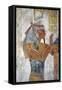 Egypt, Thebes, Luxor, Valley of the Kings, Tomb of Tausert, Mural Painting of Earth God Geb-null-Framed Stretched Canvas