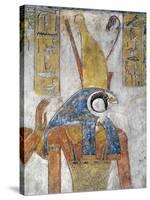 Egypt, Thebes, Luxor, Valley of the Kings, Tomb of Tausert, Mural Painting of Horus-null-Stretched Canvas