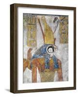 Egypt, Thebes, Luxor, Valley of the Kings, Tomb of Tausert, Mural Painting of Horus-null-Framed Giclee Print