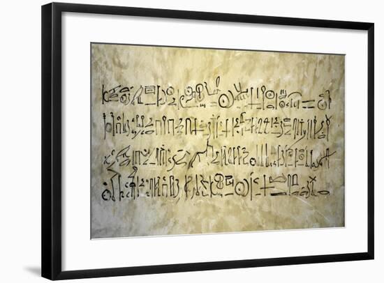 Egypt, Thebes, Luxor, Valley of the Kings, Tomb of Thutmose IV, Inscription on Wall-null-Framed Giclee Print