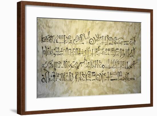 Egypt, Thebes, Luxor, Valley of the Kings, Tomb of Thutmose IV, Inscription on Wall-null-Framed Giclee Print