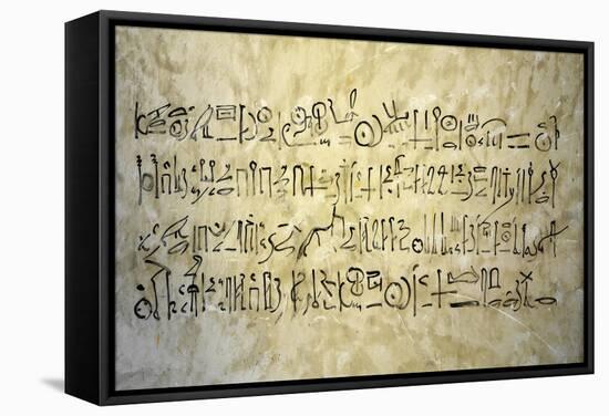 Egypt, Thebes, Luxor, Valley of the Kings, Tomb of Thutmose IV, Inscription on Wall-null-Framed Stretched Canvas