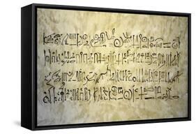 Egypt, Thebes, Luxor, Valley of the Kings, Tomb of Thutmose IV, Inscription on Wall-null-Framed Stretched Canvas