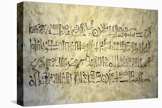 Egypt, Thebes, Luxor, Valley of the Kings, Tomb of Thutmose IV, Inscription on Wall-null-Stretched Canvas