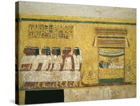 Egypt, Thebes, Luxor, Valley of the Kings, Tomb of Tutankhamen, Funerary Mural Paintings-null-Stretched Canvas