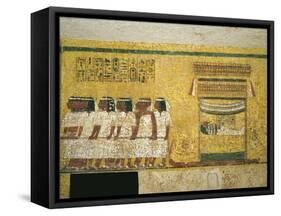 Egypt, Thebes, Luxor, Valley of the Kings, Tomb of Tutankhamen, Funerary Mural Paintings-null-Framed Stretched Canvas