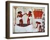 Egypt, Thebes, Sheikh Abd El-Qurnas from Nakht's Tomb, Detail, Grape Picking-null-Framed Giclee Print