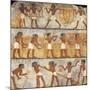 Egypt, Thebes, Tomb of Unsu, Scene of Sowing and Harvesting-null-Mounted Giclee Print