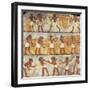 Egypt, Thebes, Tomb of Unsu, Scene of Sowing and Harvesting-null-Framed Giclee Print