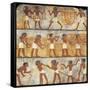 Egypt, Thebes, Tomb of Unsu, Scene of Sowing and Harvesting-null-Framed Stretched Canvas