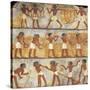 Egypt, Thebes, Tomb of Unsu, Scene of Sowing and Harvesting-null-Stretched Canvas