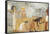 Egypt, Thebes, Tomb of Unsu, Woman Bringing Food to Workers in Fields-null-Framed Stretched Canvas