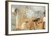 Egypt, Thebes, Tomb of Unsu, Woman Bringing Food to Workers in Fields-null-Framed Giclee Print