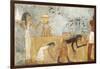 Egypt, Thebes, Tomb of Unsu, Woman Bringing Food to Workers in Fields-null-Framed Giclee Print