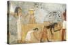 Egypt, Thebes, Tomb of Unsu, Woman Bringing Food to Workers in Fields-null-Stretched Canvas