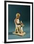 Egypt, Thebes, Writing Man, Circa 520-480 B.C., Terracotta-null-Framed Premium Giclee Print