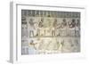 Egypt, Tomb of Army Commander Amenemheb Meh, Mural Painting Depicting Votive Offerings-null-Framed Giclee Print