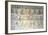 Egypt, Tomb of Army Commander Amenemheb Meh, Mural Painting Depicting Votive Offerings-null-Framed Giclee Print