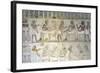 Egypt, Tomb of Army Commander Amenemheb Meh, Mural Painting Depicting Votive Offerings-null-Framed Giclee Print