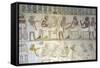 Egypt, Tomb of Army Commander Amenemheb Meh, Mural Painting Depicting Votive Offerings-null-Framed Stretched Canvas