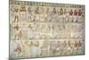 Egypt, Tomb of Army Commander Amenemheb Meh, Mural Painting Depicting Votive Offerings-null-Mounted Giclee Print