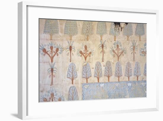 Egypt, Tomb of Army Commander Amenemheb Meh, Mural Painting Representing Garden-null-Framed Giclee Print