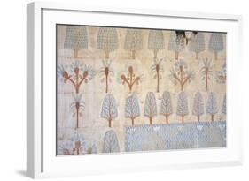 Egypt, Tomb of Army Commander Amenemheb Meh, Mural Painting Representing Garden-null-Framed Giclee Print