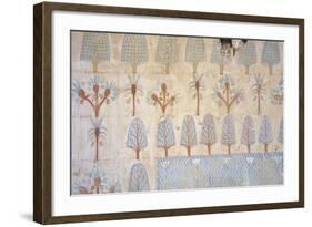 Egypt, Tomb of Army Commander Amenemheb Meh, Mural Painting Representing Garden-null-Framed Giclee Print