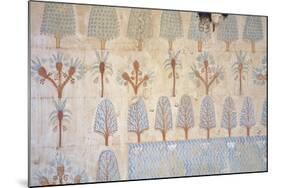 Egypt, Tomb of Army Commander Amenemheb Meh, Mural Painting Representing Garden-null-Mounted Giclee Print