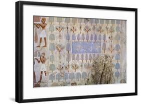 Egypt, Tomb of Army Commander Amenemheb Meh, Mural Painting Representing Garden-null-Framed Giclee Print