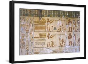 Egypt, Tomb of City Governor and Vizier Hepu, Mural Paintings Showing Craftsmen-null-Framed Giclee Print