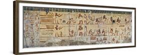 Egypt, Tomb of City Governor and Vizier Hepu, Mural Paintings Showing Craftsmen-null-Framed Premium Giclee Print