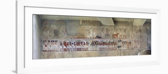 Egypt, Tomb of City Governor and Vizier Ramose, Hypostyle Hall, Mural Paintings-null-Framed Giclee Print
