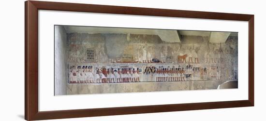 Egypt, Tomb of City Governor and Vizier Ramose, Hypostyle Hall, Mural Paintings-null-Framed Giclee Print