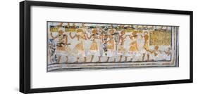 Egypt, Tomb of Head of Altar at Ramesseum Nakhtamun, Mural Painting Showing Votive Offerings-null-Framed Giclee Print