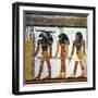 Egypt, Tomb of Nefertari, Mural Painting from Illustrated Book of the Dead, Chapter 144-null-Framed Giclee Print