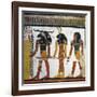 Egypt, Tomb of Nefertari, Mural Painting from Illustrated Book of the Dead, Chapter 144-null-Framed Giclee Print