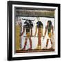 Egypt, Tomb of Nefertari, Mural Painting from Illustrated Book of the Dead, Chapter 144-null-Framed Giclee Print