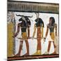 Egypt, Tomb of Nefertari, Mural Painting from Illustrated Book of the Dead, Chapter 144-null-Mounted Giclee Print