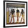 Egypt, Tomb of Nefertari, Mural Painting from Illustrated Book of the Dead, Chapter 144-null-Framed Giclee Print