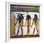 Egypt, Tomb of Nefertari, Mural Painting from Illustrated Book of the Dead, Chapter 144-null-Framed Giclee Print