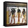 Egypt, Tomb of Nefertari, Mural Painting from Illustrated Book of the Dead, Chapter 144-null-Framed Stretched Canvas