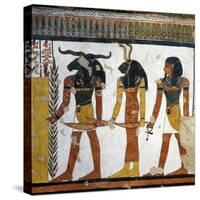 Egypt, Tomb of Nefertari, Mural Painting from Illustrated Book of the Dead, Chapter 144-null-Stretched Canvas