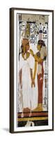 Egypt, Tomb of Nefertari, Mural Painting of Goddess Isis and Queen on Pillar in Burial Chamber-null-Framed Giclee Print